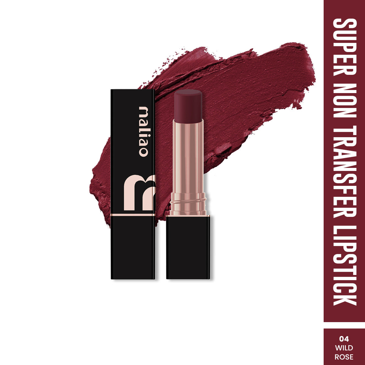 Maliao Super Non-Transfer Lipstick - Long-Lasting Matte Finish, Smudge-Proof Formula